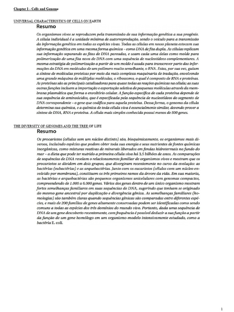 Overview of Cell Biology and Genetics | PDF | Cell (Biology) | Dna