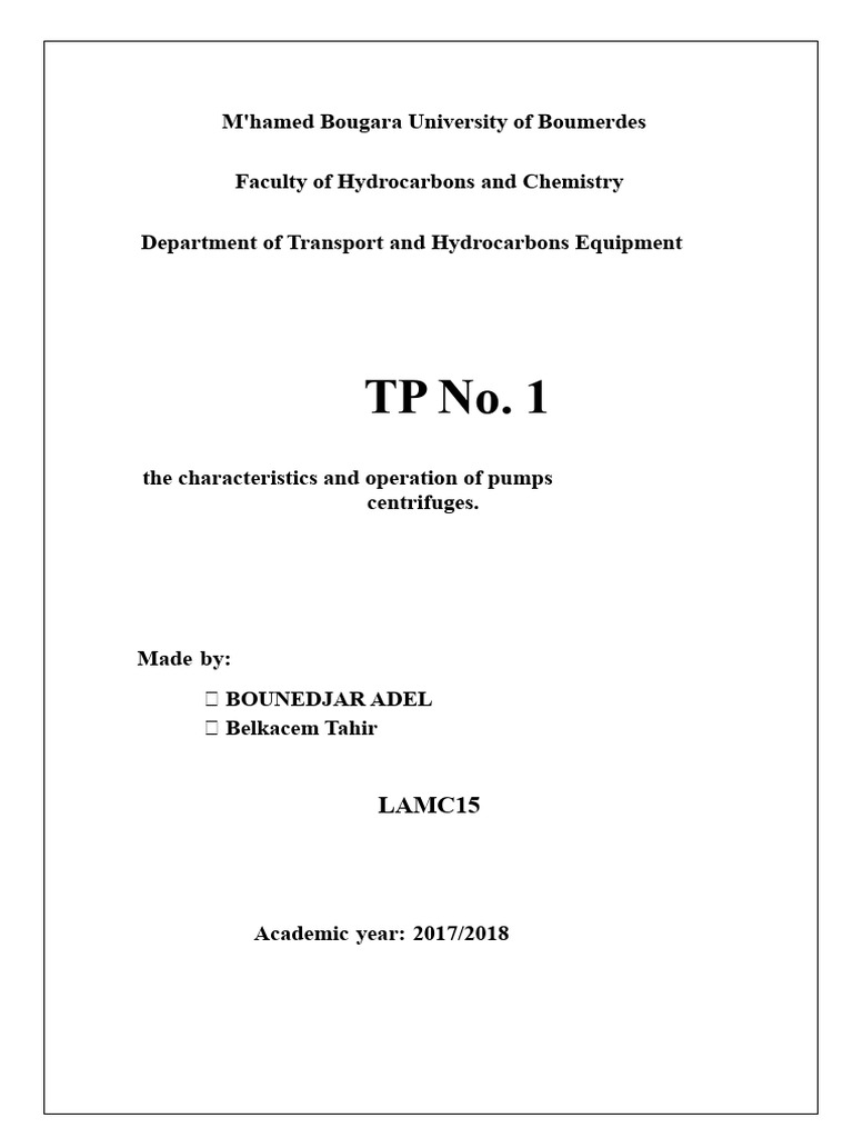 Characteristics and Operation of Centrifugal Pumps | PDF | Pump ...