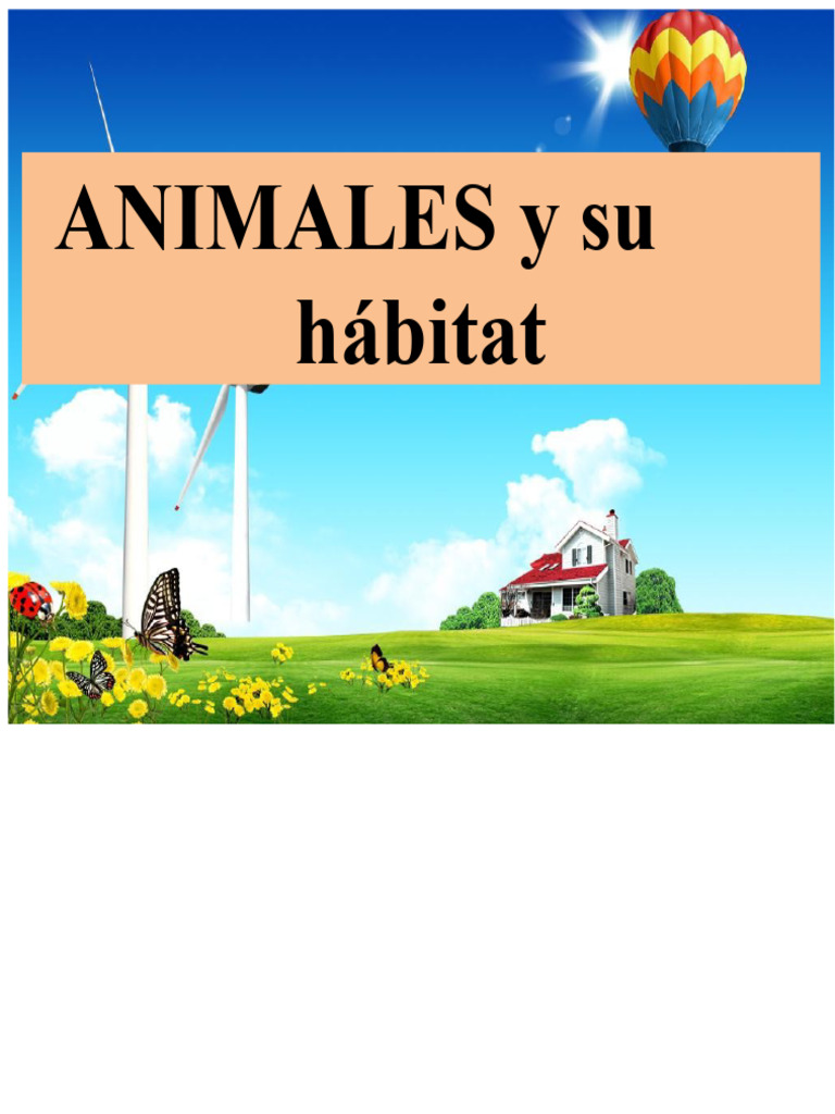Clasificación de Animales y Hábitats | PDF