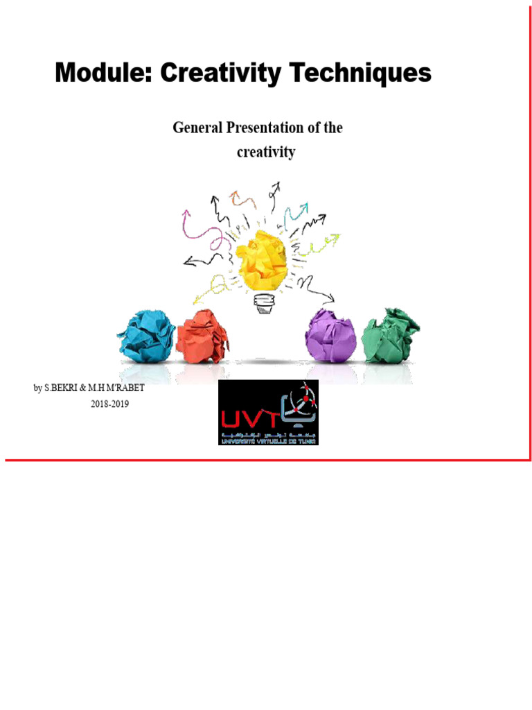 1-General presentation of creativity (1) | PDF | Creativity | Intelligence