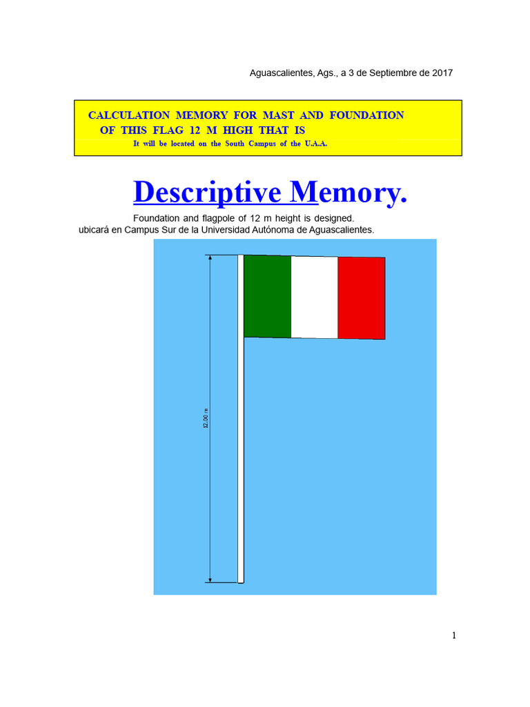 Flagpole Foundation Design Analysis | PDF | Young's Modulus ...