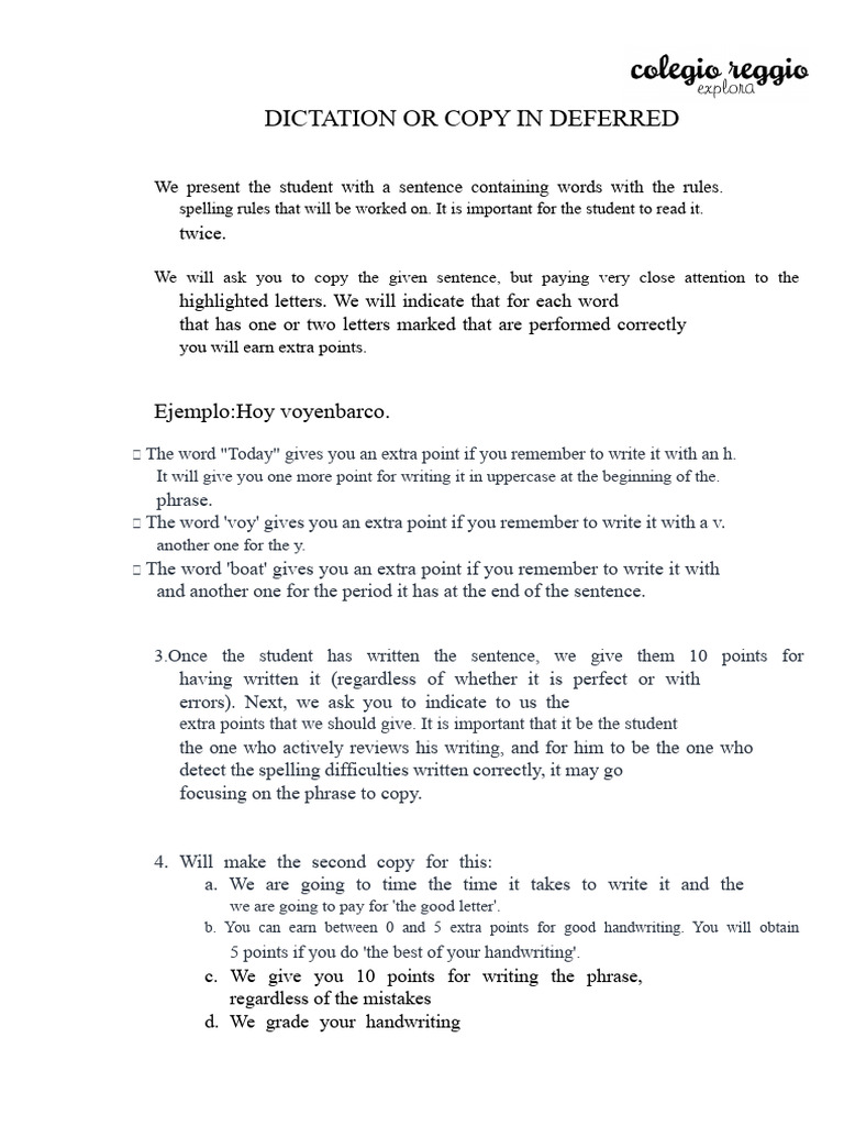 Dictation or Deferred | PDF | Writing