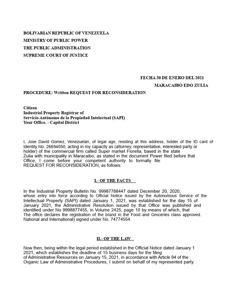 Reconsideration Resource | PDF | Government | Justice