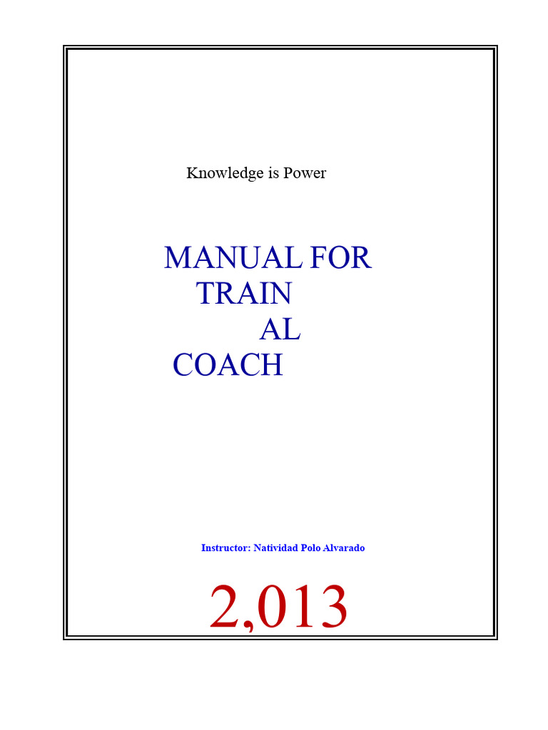 TRAINING THE TRAINER MANUAL | PDF | Learning | Fear