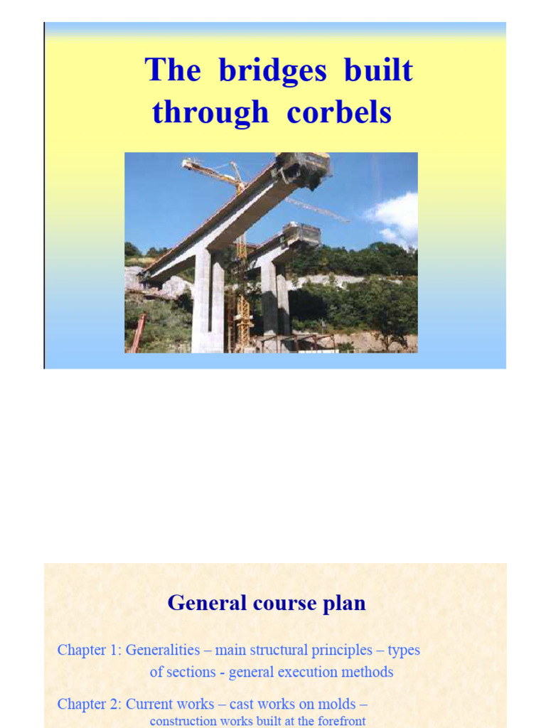 Cantilever and Corbel Bridges Guide | PDF | Bridge | Structural Engineering