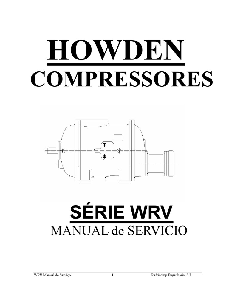 Manual de Serviço do Compressor WRV | PDF | Válvula | Bomba