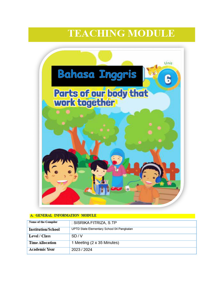 English Learning Module for Kids | PDF | Educational Assessment | Learning