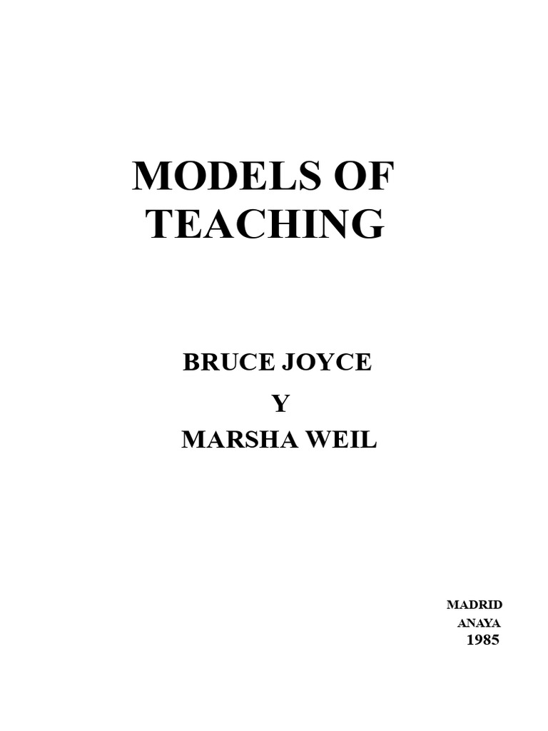 Alternative Teaching Models Explained | PDF | Thought | Teachers