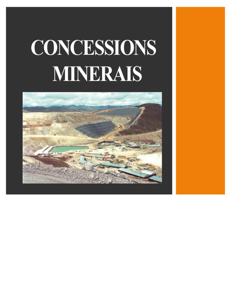 Guide des Concessions Minières | PDF | Environnement naturel ...
