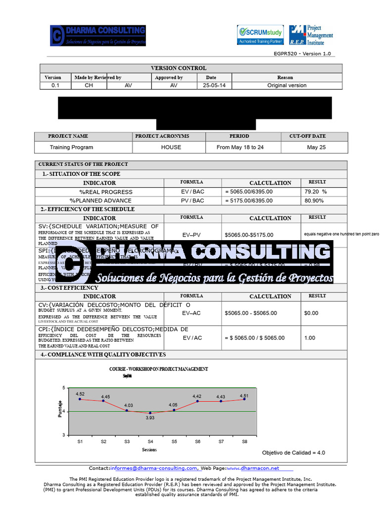 EGPR_520_06 - Project Performance Report - Simplified.pdf | PDF