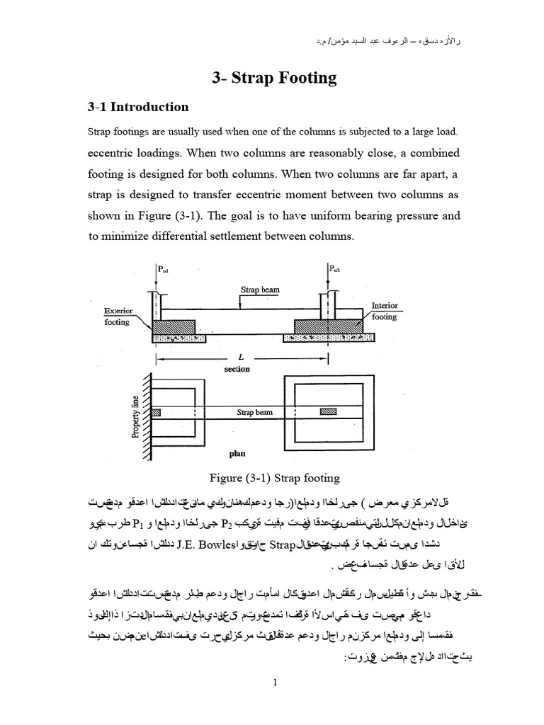 Strap Footing Design Guide | PDF | Bending | Deformation (Mechanics)
