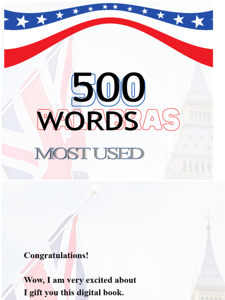 500 Essential English Words Guide | PDF