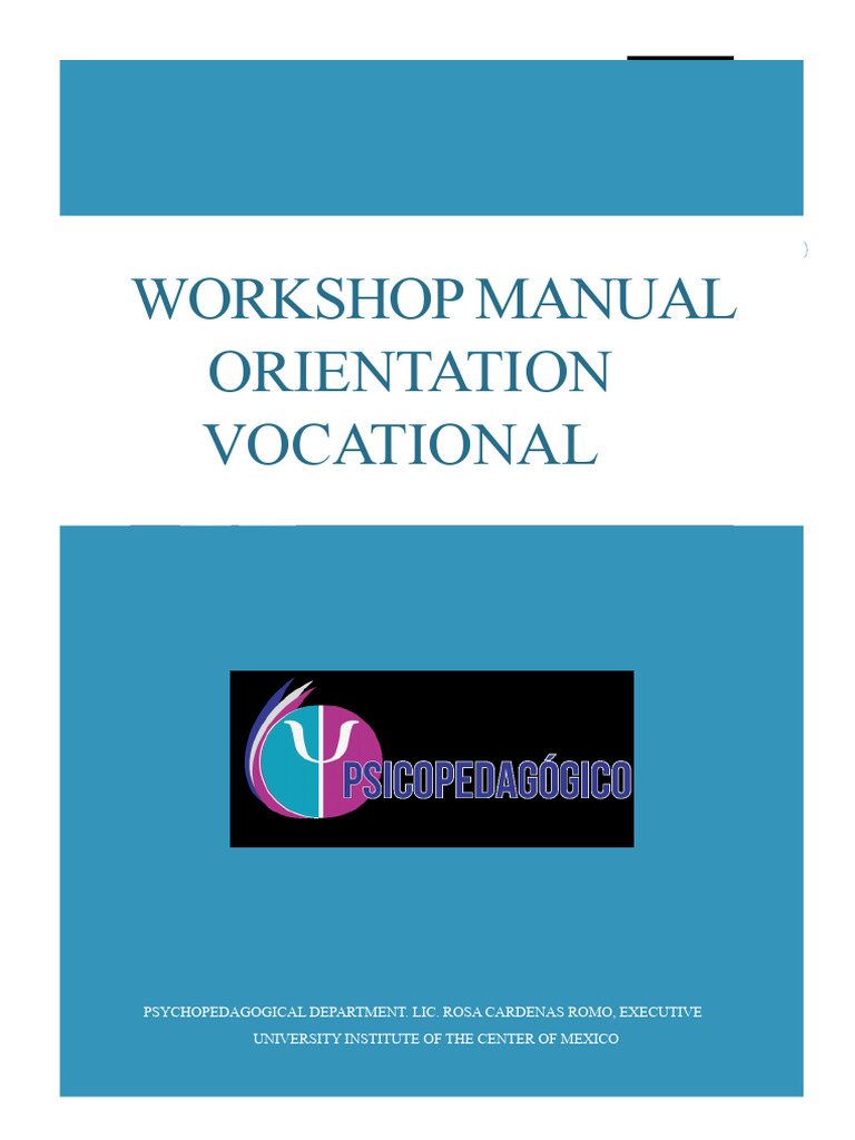 Vocational Guidance Manual | PDF | Knowledge | Vocational Education