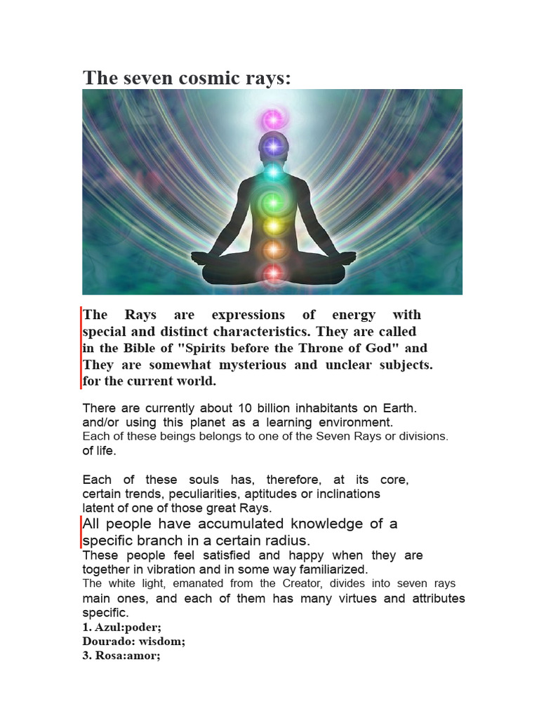 Understanding the Seven Cosmic Rays | PDF | Ascended Master | Angel