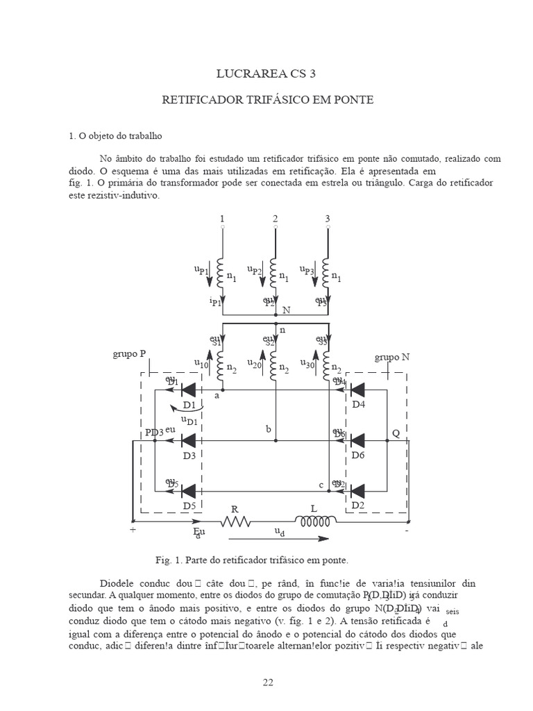 Retificador trifásico em ponte | PDF | Retificador | Diodo