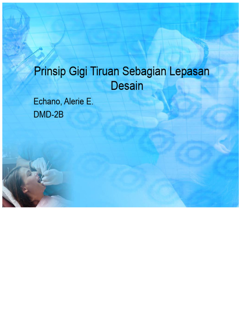 Prinsip Desain Gigi Tiruan Lepasan | PDF