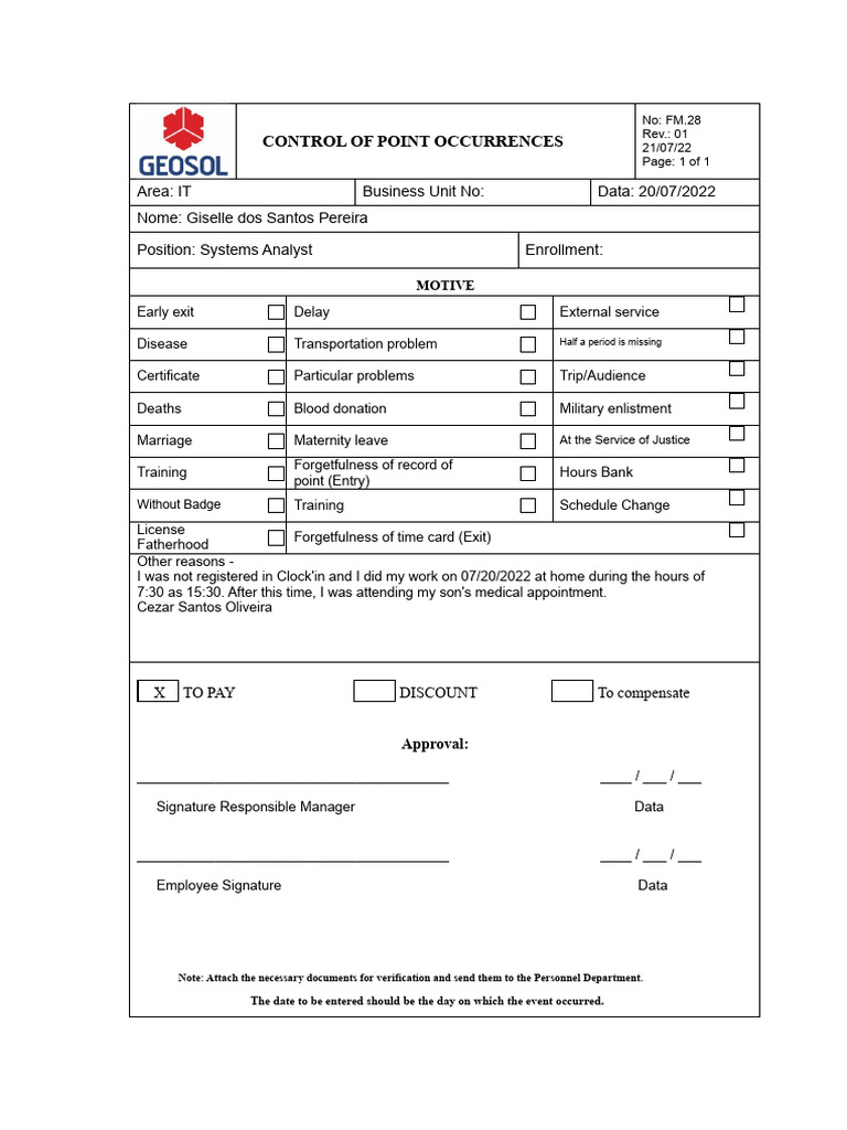 Control of Point Occurrences Document | PDF