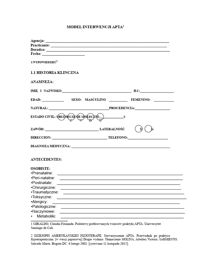 Format Apta Fizjoterapia | PDF
