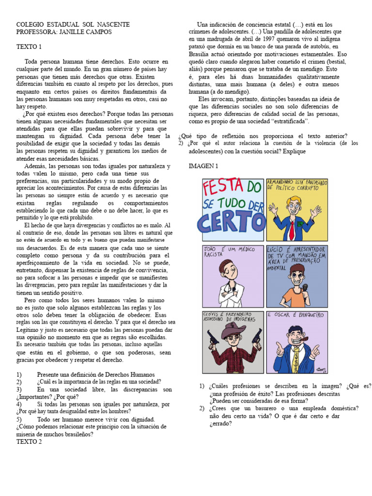 Actividad Derechos Humanos | PDF | Justicia | Crimen y violencia