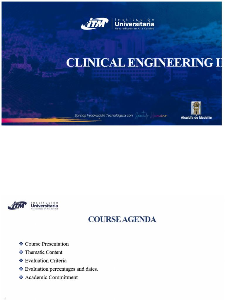 Clinical Engineering II Course Overview | PDF | Biomedical Engineering ...