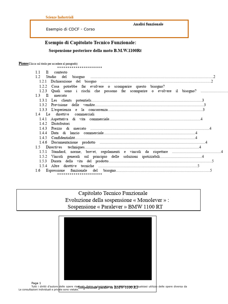 Corso Esempio Di Capitolato Funzionale | PDF
