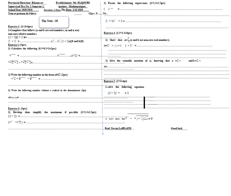 Homework 1 Model 3 Mathematics 3ac Semester 1 | PDF | Mathematics ...