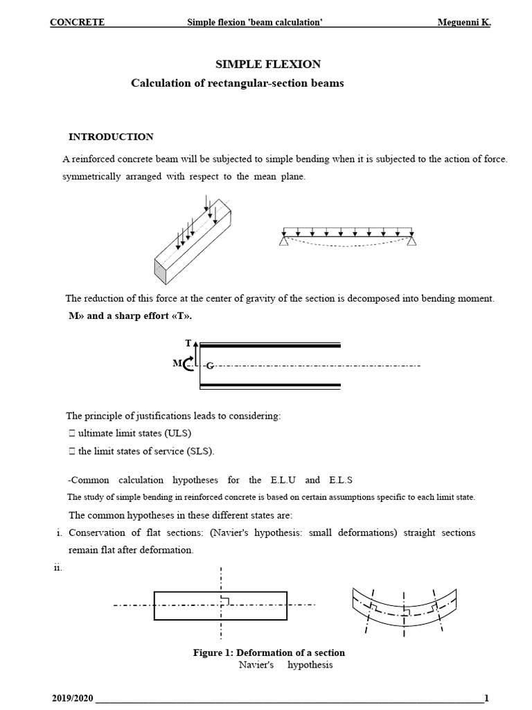 Course-Simple Flexion-Part 1 | PDF | Bending | Beam (Structure)