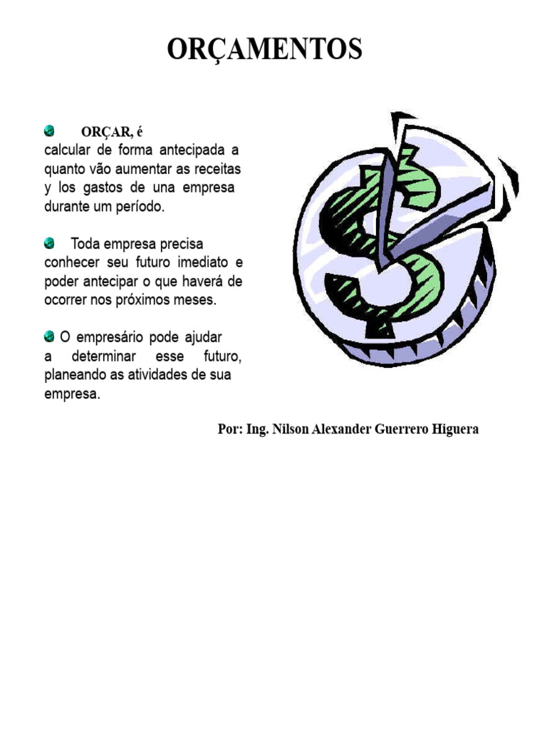Importância e Funções dos Orçamentos Empresariais | PDF | Orçamento ...