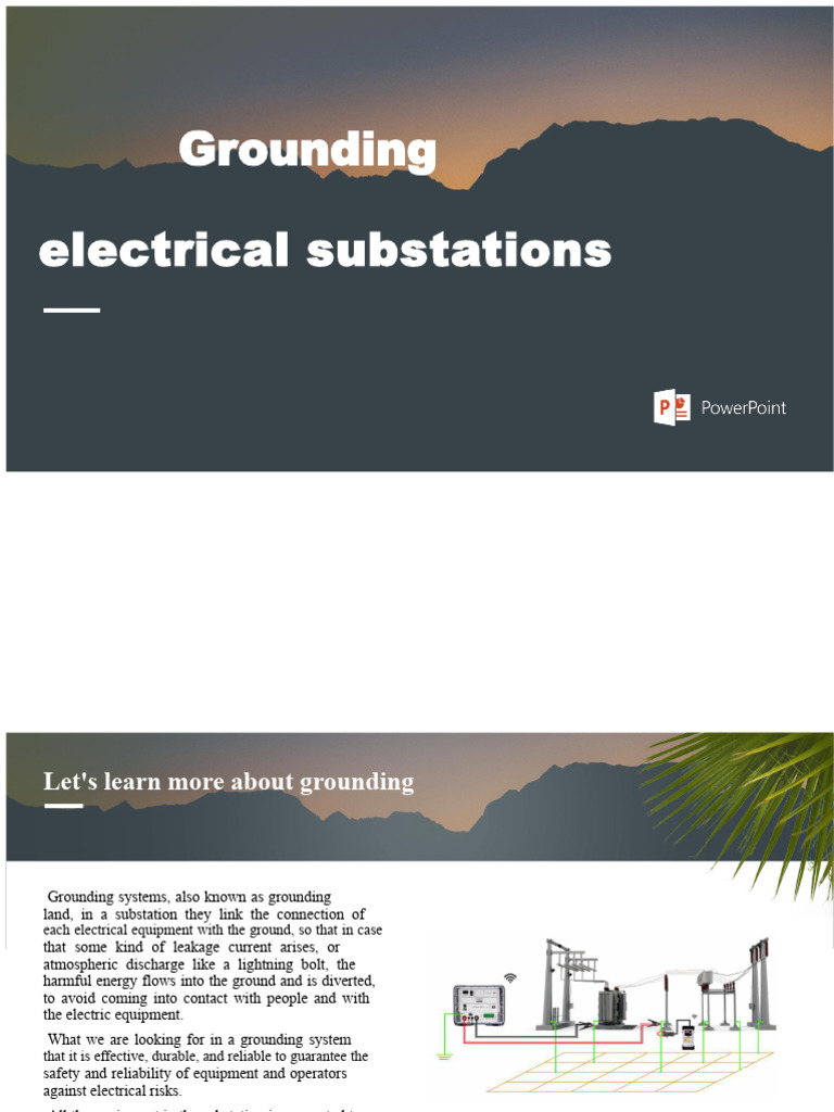 Grounding Systems in Electrical Substations | PDF | Manufactured Goods ...