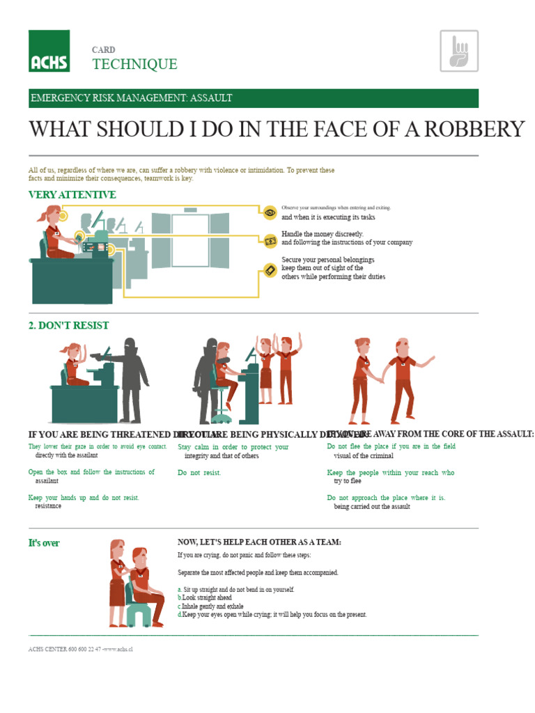 What To Do in Case of A Robbery With Violence or Intimidation PDF | PDF ...