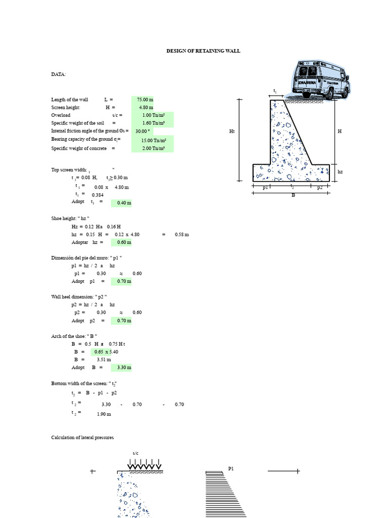 Retaining Wall Design Specifications | PDF | Structural Engineering ...