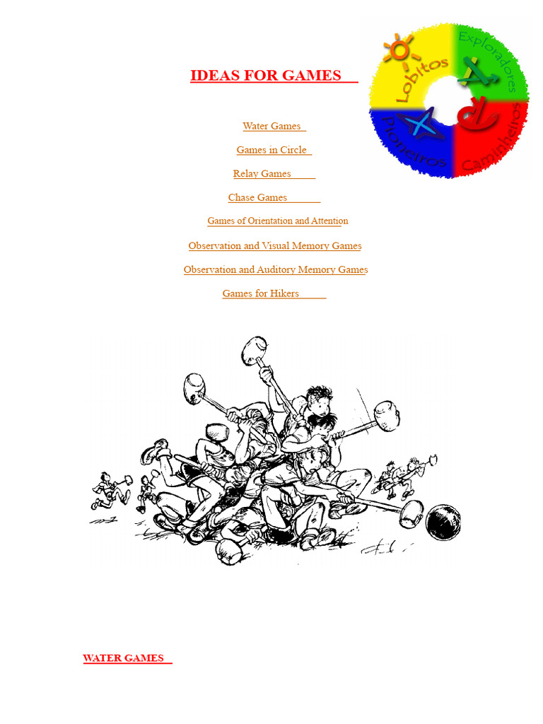 Fun Game Ideas for Scouts and Groups | PDF