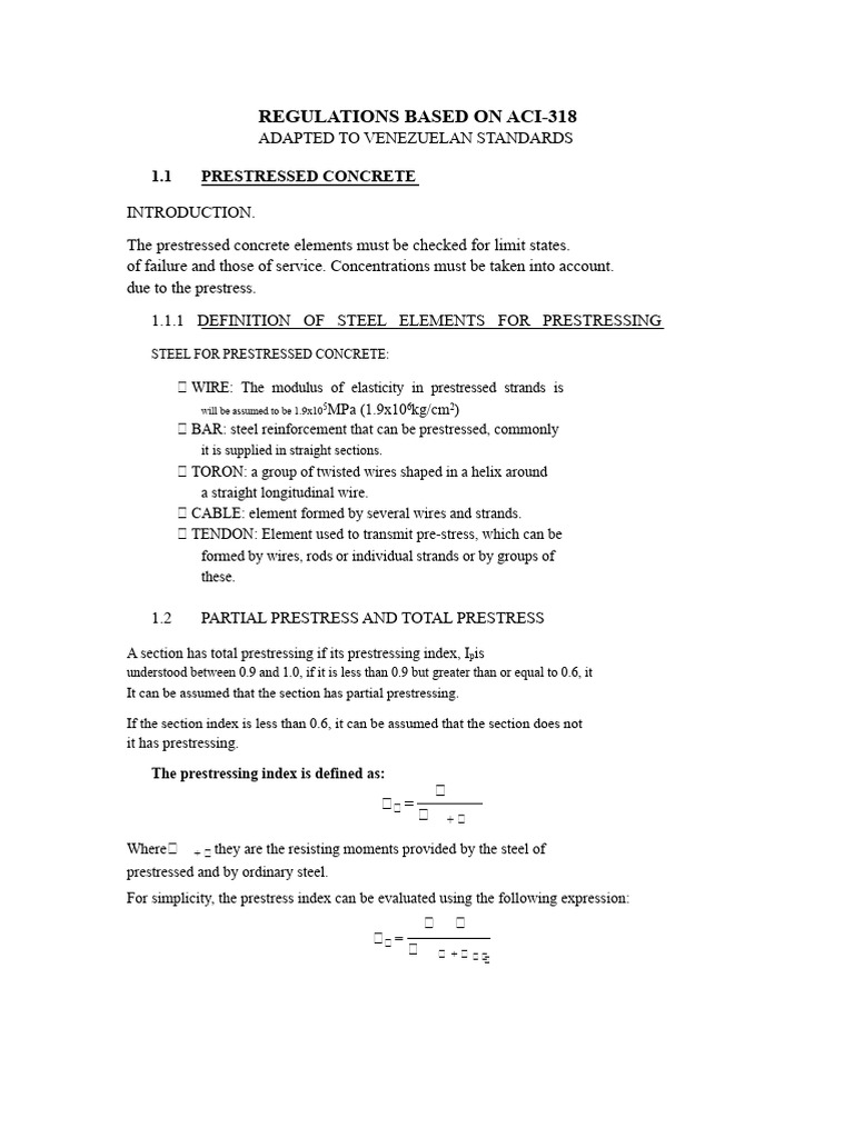 Design of prestressed beams based on ACI-318. | PDF | Prestressed ...