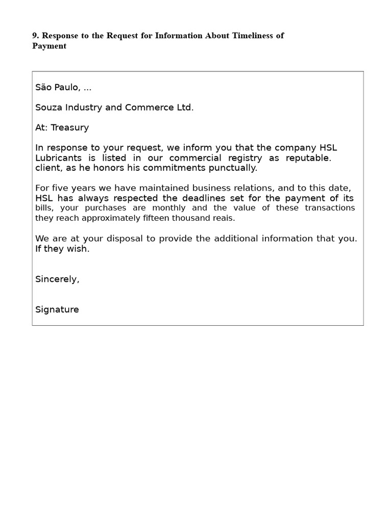 Tst - Letter Models - Response to Request for Information About ...