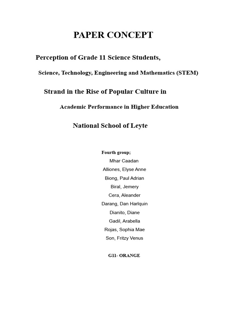 PAPER CONCEPT | PDF | Cognition | Science