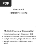 Chapter - 5 Parallel Processing