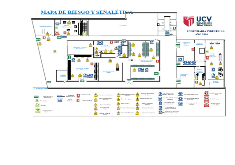 Mapa de Risco e Sinalização em Indústria | PDF | Armazém