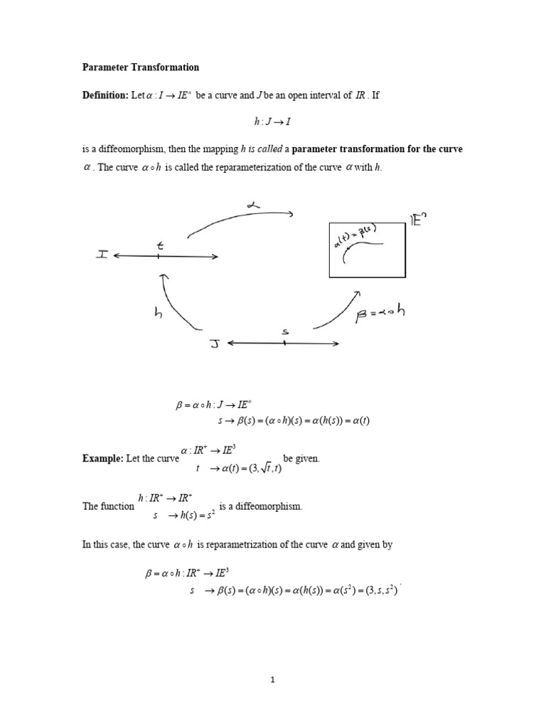 Parameter Transformation and Arc Length | PDF