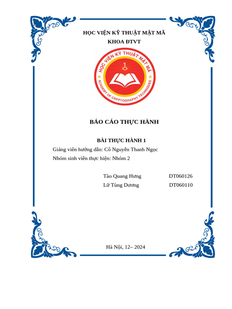 Bài TH1 KTMT | PDF