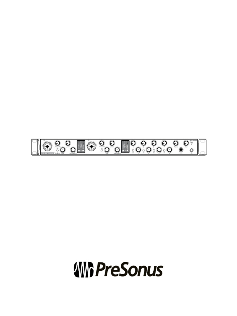 Presonus Firestudio Tube Interface | PDF | Computer Keyboard | Synthesizer