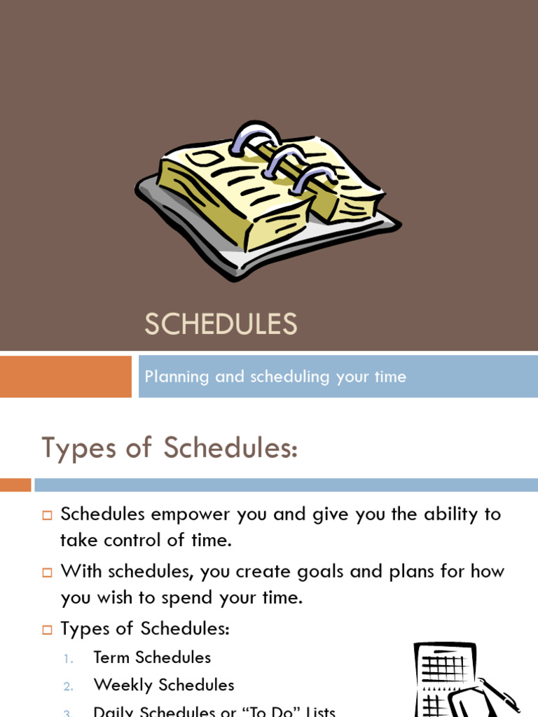 Effective Time Management Schedules | PDF
