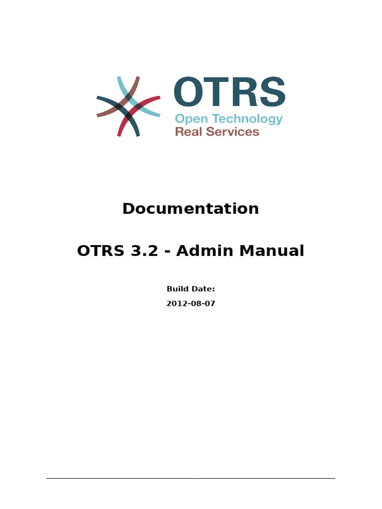 OTRS 3.2 Admin Manual Guide | PDF | Linux | Computing