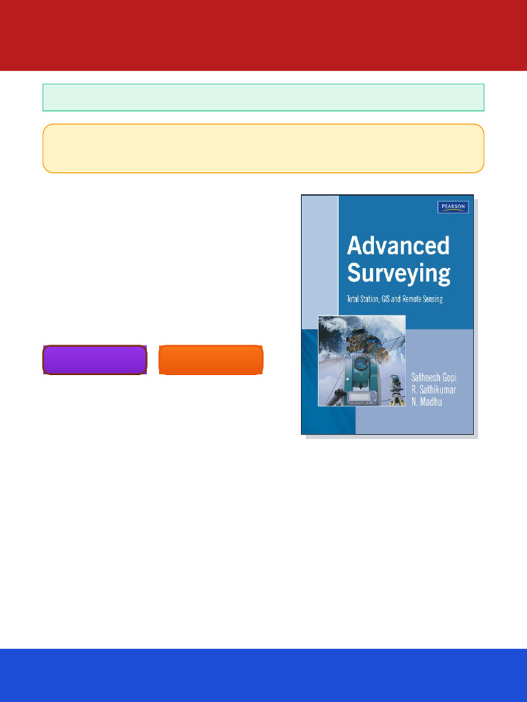 Advanced Surveying Total Station GIS and Remote Sensing 1st Edition ...