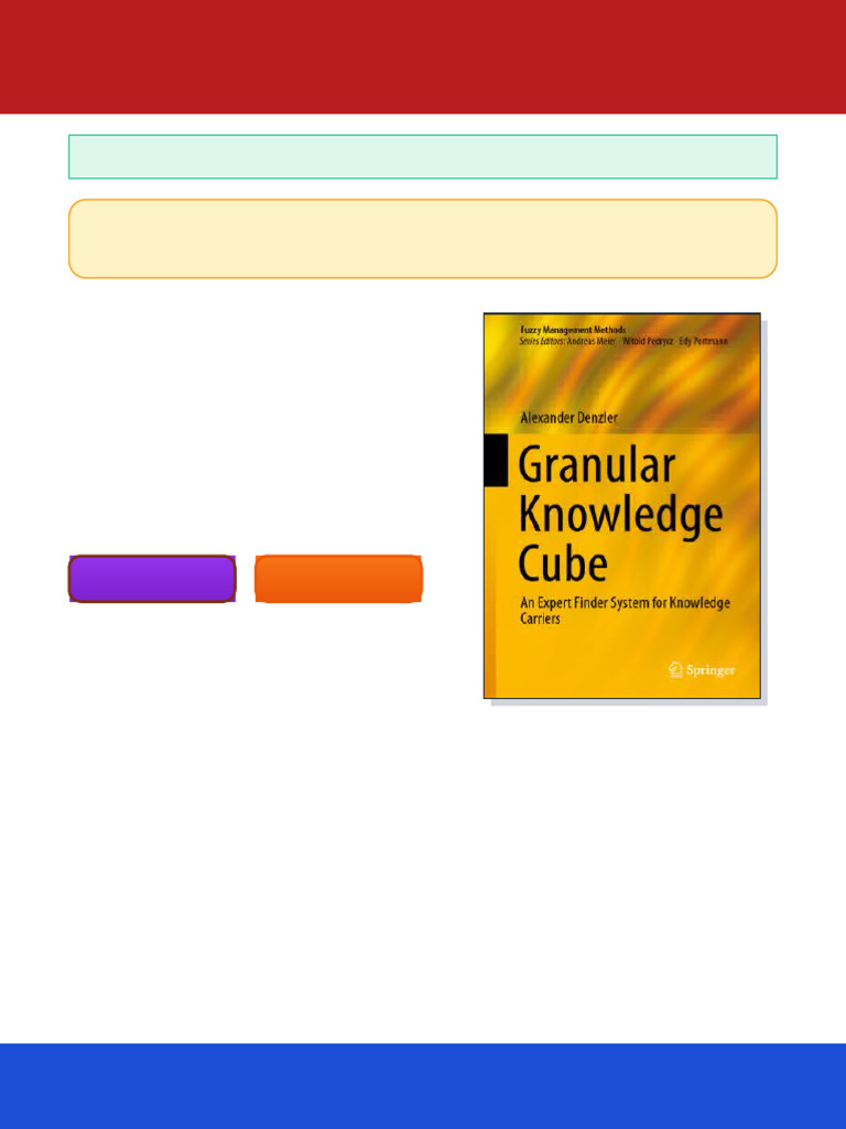 Granular Knowledge Cube An Expert Finder System For Knowledge Carriers ...