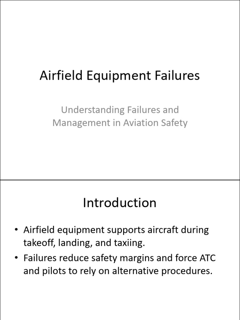 Airfield Equipment Failure Management | PDF | Air Traffic Control ...