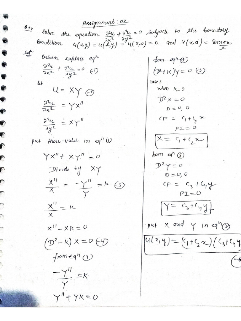 Maths Assignment 02 | PDF