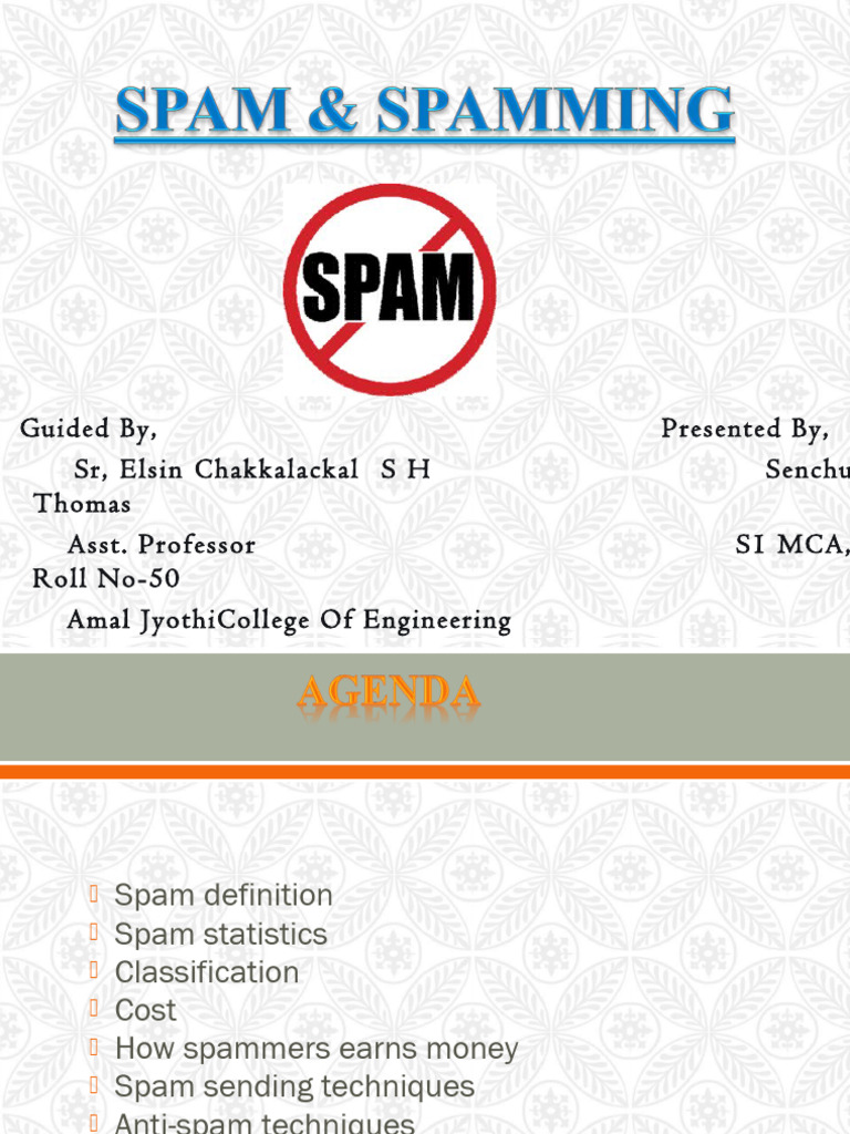 Understanding Spam: Types and Solutions | PDF | Email Spam | Spamming
