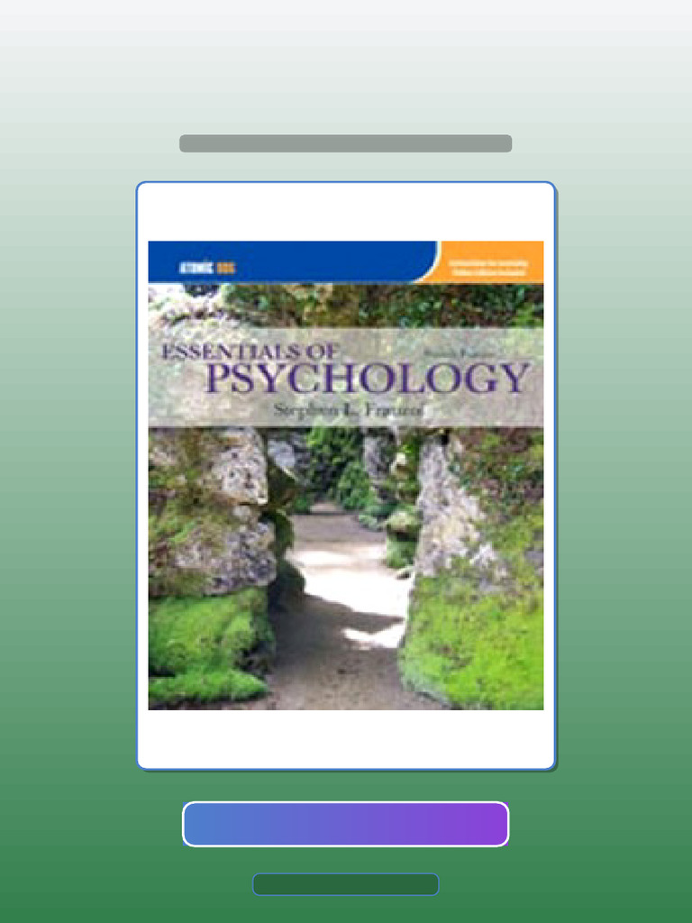 Test Bank For Essentials of Psychology 4th Edition Franzoi | PDF | Psychology | Multiple Choice