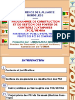 Programmee de Construction Et de Gestion Des Postes de Contrôle Juxtaposes (PCJ) /uemoa