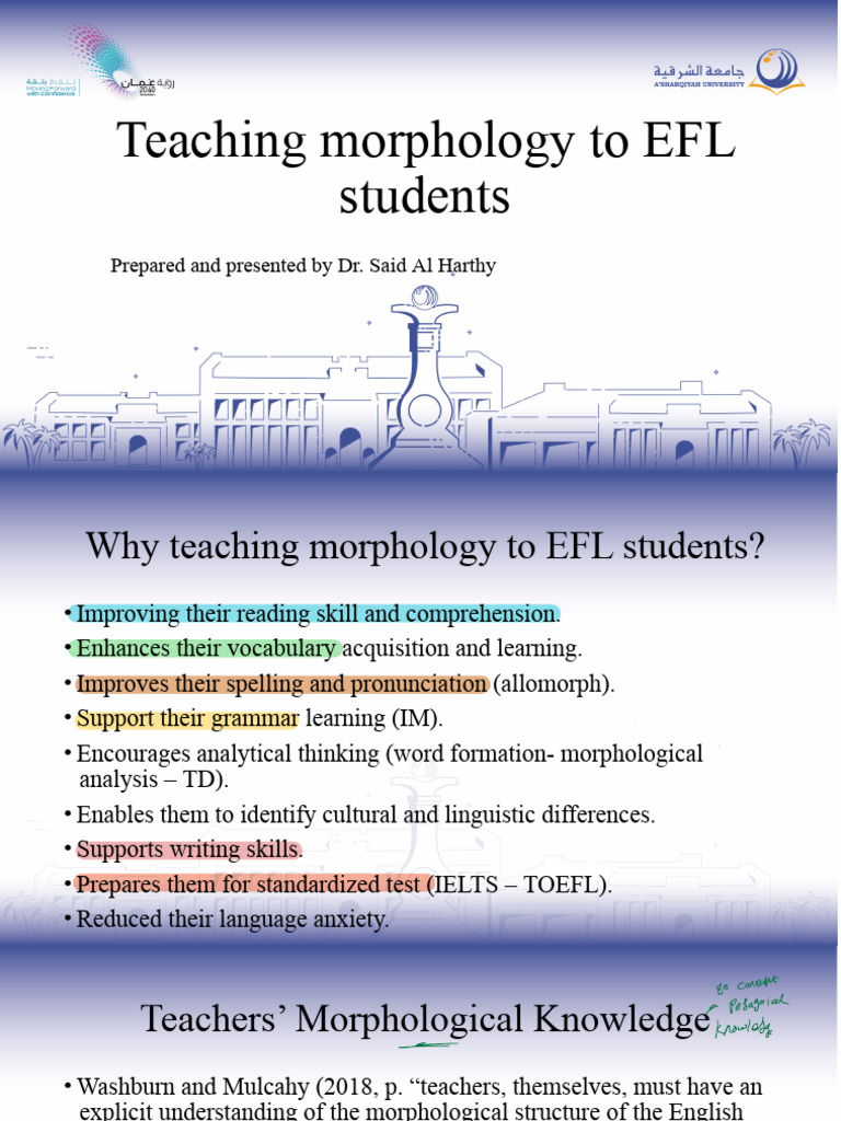 Teaching Morphology To EFL Students - PDF | PDF | Morphology ...